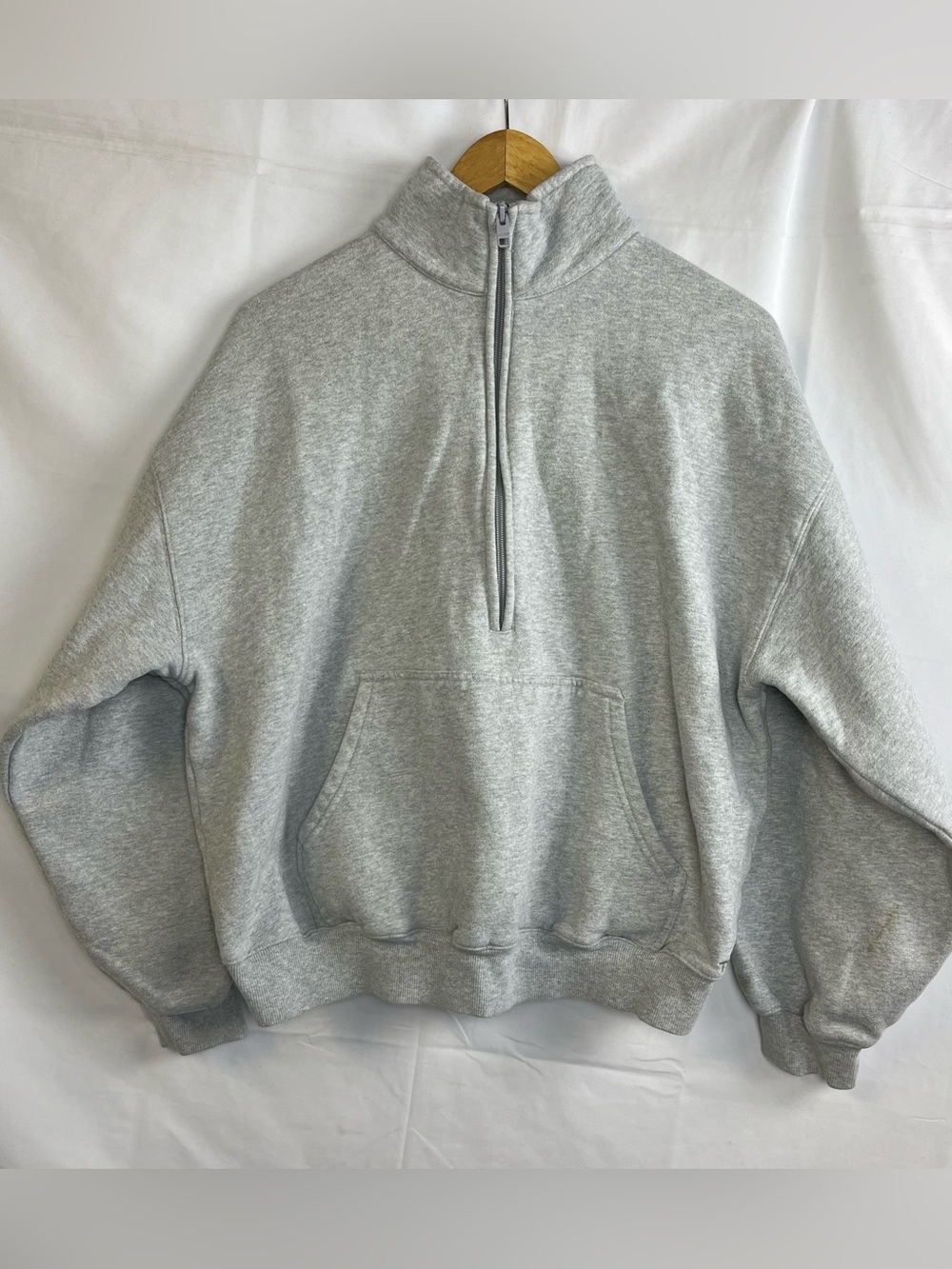 Aritzia TNA Cozy Fleece Mega 1/2 Zip Sweatshirt mega fit size 2